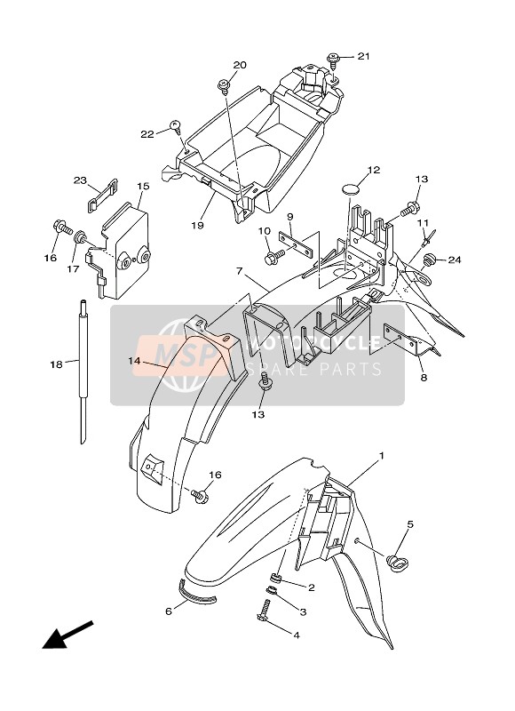 5TNF151100P0, Fender, Front, Yamaha, 0